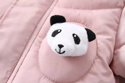 Winter Baby Strampler Einfarbig Cartoon Overall Integrierte Fleece Thermische Overalls Neugeborenen Babys Verdickt Outdoor Schnee Anzug