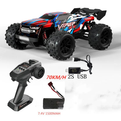 Professioneller 1:16 80 km/h bürstenloser RC-Rennwagen mit 3S-Batterie 2,4 G 1:16 4WD RC-Auto Off-Road ClimbingTruck Hochgeschwindigkeitsmodell
