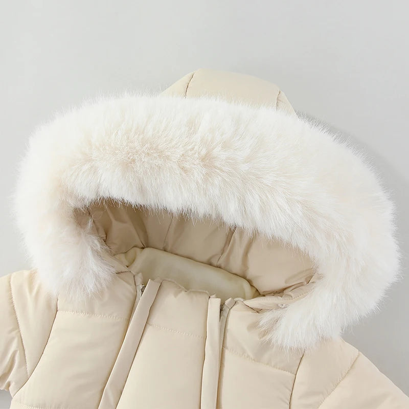 Neugeborenen Baby Overall Herbst und Winter Baby Strampler Warme Säuglings Schneeanzug Jungen Kleidung Verdicken Baby Ski Anzug Mädchen Mantel 0-18M