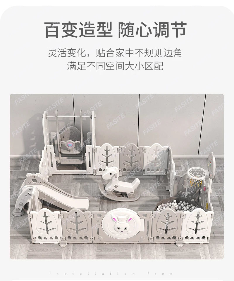 Kinderspielzaun Baby Indoor Haushalt Krabbelmatte Schutzzaun Baby Boden Kleinkind Sicherheitszaun Paradies