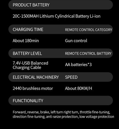 Teeggi 4WD 2,4G RC Drift Auto 80 KM/H 1:14 High Speed Off-Road Racing Auto Bürstenlosen 3S Fernbedienung Auto Lkw Spielzeug Für Geschenk
