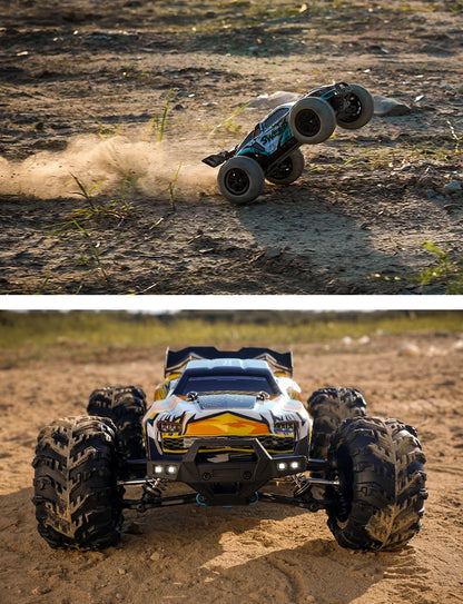 Teeggi 16101/16102 PRO 1:16 Hochgeschwindigkeits-RC-Auto mit LED-Licht Drift 70 km/h 4WD RC Off-Road-Auto Monster Truck Spielzeug für Kinder Geschenke