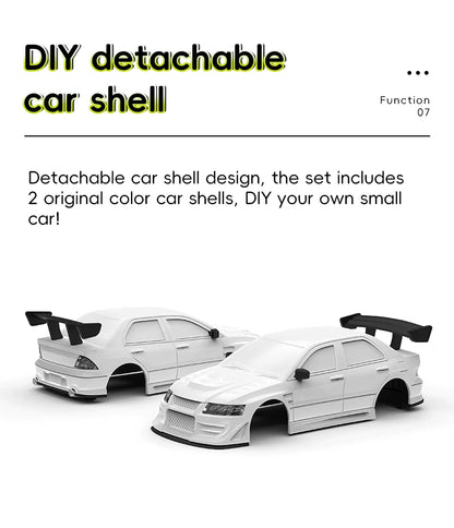 Turbo Racing 1/76 C76 Flat Running Racing MINI RTR Fernbedienung Modell On-road Auto Desktop Spielzeug für Erwachsene kinder Spielzeug