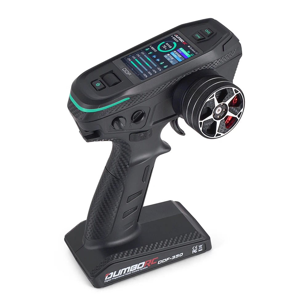 DUMBORC 2,4G 10CH Digital Radio Fernbedienung DDF-350 Sender mit Empfänger für RC Auto Boot Tank LCD FHSS System