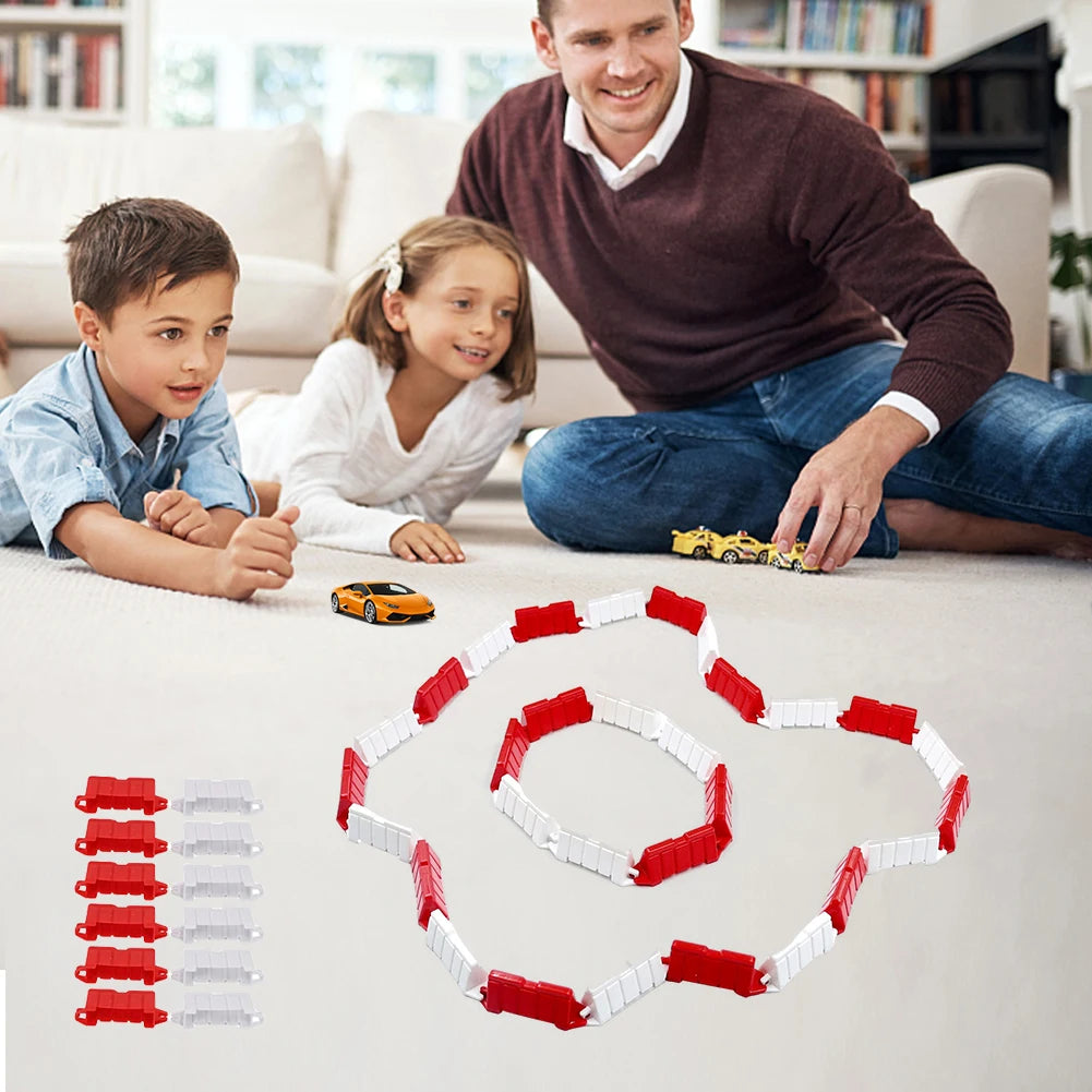 Straßenbarriere RC Auto Rennstrecke Hindernis Feldzaun Mini Verkehr Straßenblock Spielzeug für 1/14 1/16 1/18 1/24 1/28 Mini RC Auto