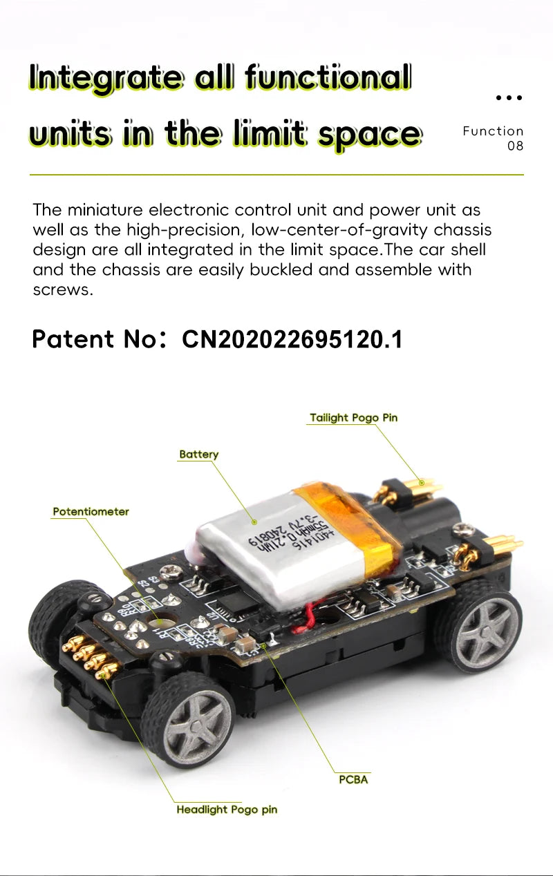 Turbo Racing 1/76 C76 Flat Running Racing MINI RTR Fernbedienung Modell On-road Auto Desktop Spielzeug für Erwachsene kinder Spielzeug