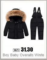 Kinder Kleidung Set Baby Winter Warme Daunen Jacken parka Jungen Dicken Overall Infant mantel kleinkind Mädchen Kleidung Kinder Schneeanzug