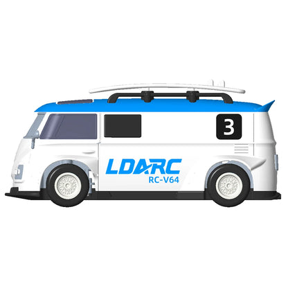 LDARC 1:64 V64 RTR Mini Elektro-RC-Automodell 2,4 GHz Lange Akkulaufzeit Desktop-RC-Auto Mini-Rennwagen Unterhaltungsspielzeug