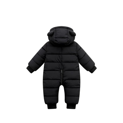 Winter Baby Neugeborenen Plus Samt Overalls Kleidung Säuglings Jungen Mädchen Warme Starke Overall Mit Kapuze Outfits Unten Baumwolle kinder Strampler