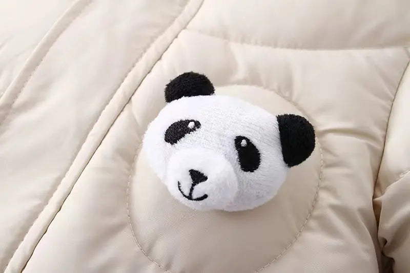 Winter Baby Strampler Einfarbig Cartoon Overall Integrierte Fleece Thermische Overalls Neugeborenen Babys Verdickt Outdoor Schnee Anzug