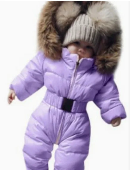 Winterkleidung Säugling Baby Schneeanzug Junge Mädchen Strampler Jacke Kapuzenoverall Warmer dicker Mantel Outfit Kinder Oberbekleidung Säuglingskleidung