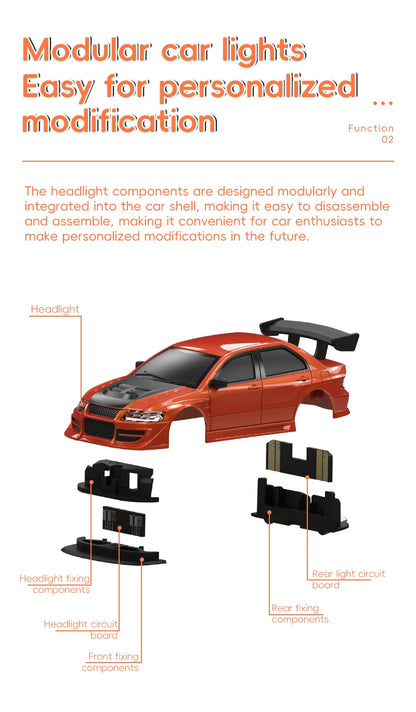 Turbo Racing 1/76 C76 Flat Running Racing MINI RTR Fernbedienung Modell On-road Auto Desktop Spielzeug für Erwachsene kinder Spielzeug