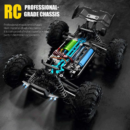 Teeggi 16101/16102 PRO 1:16 Hochgeschwindigkeits-RC-Auto mit LED-Licht Drift 70 km/h 4WD RC Off-Road-Auto Monster Truck Spielzeug für Kinder Geschenke