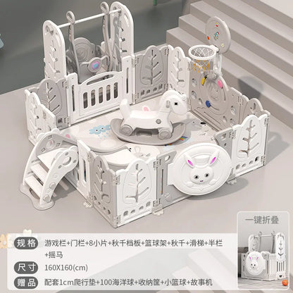 Kinderspielzaun Baby Indoor Haushalt Krabbelmatte Schutzzaun Baby Boden Kleinkind Sicherheitszaun Paradies