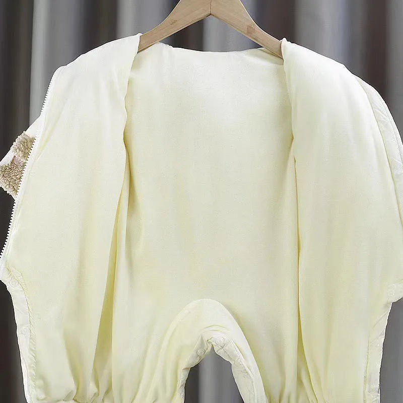 Winter Neugeborenen Baby Strampler Verdicken Baumwolle Overall Infant Onesie Fleece Futter Mit Kapuze Strampler für Junge Mädchen Kleidung Kinder Outfit