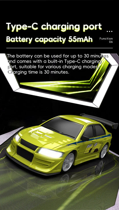 Turbo Racing 1/76 C76 Flat Running Racing MINI RTR Fernbedienung Modell On-road Auto Desktop Spielzeug für Erwachsene kinder Spielzeug