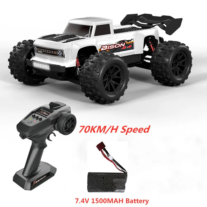 Professioneller 1:16 80 km/h bürstenloser RC-Rennwagen mit 3S-Batterie 2,4 G 1:16 4WD RC-Auto Off-Road ClimbingTruck Hochgeschwindigkeitsmodell
