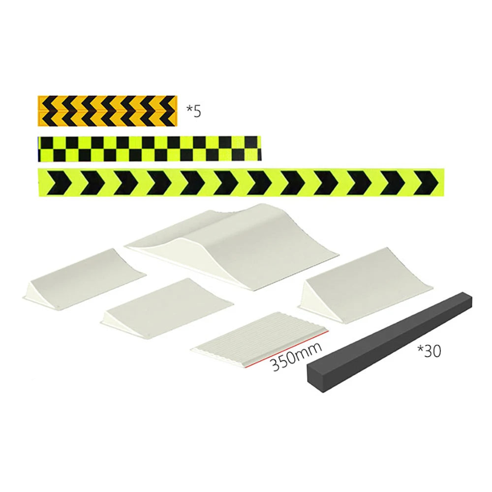 LDARC Teile Karosserie Reifen Handtasche Rampe DIY Szene Combo für M58 1/58 RC MINI Modell Auto Modifikation Zubehör