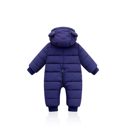 Winter Baby Neugeborenen Plus Samt Overalls Kleidung Säuglings Jungen Mädchen Warme Starke Overall Mit Kapuze Outfits Unten Baumwolle kinder Strampler