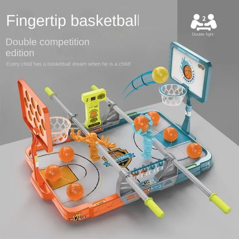 2025 Neuestes Desktop-Spiel für Kinder – Fingerspitzen-Basketball-Basketball-Schießbrett, Katapult, Fingerspitzen-Basketball-Tischspiele