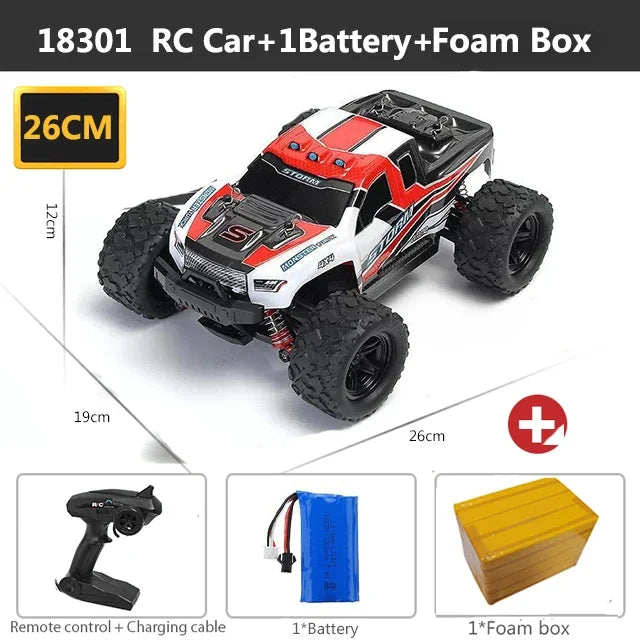 ferngesteuertes Auto 2,4 GHz RC-Auto All-Terrain 45 km/h 1:18 Off-Road-Truck Spielzeug Geburtstagsgeschenk für Kinder