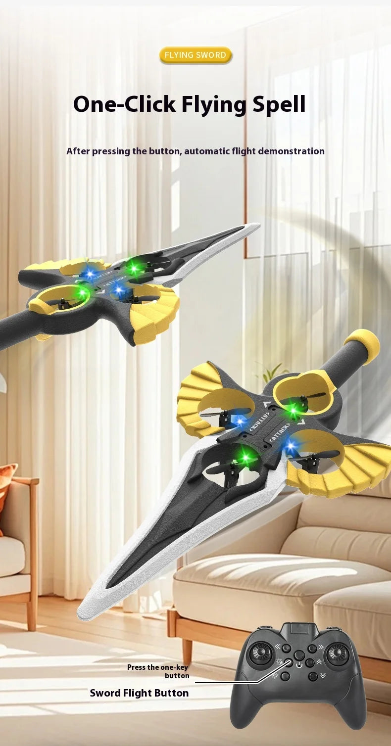 Ferngesteuertes fliegendes Schwert, ferngesteuertes Stunt-Flugschwert, neues ferngesteuertes ferngesteuertes Flugzeug, 360-Grad-Geste, ferngesteuertes Schwert