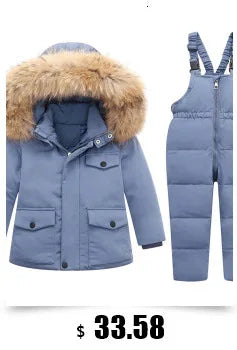 Kinder Kleidung Set Baby Winter Warme Daunen Jacken parka Jungen Dicken Overall Infant mantel kleinkind Mädchen Kleidung Kinder Schneeanzug