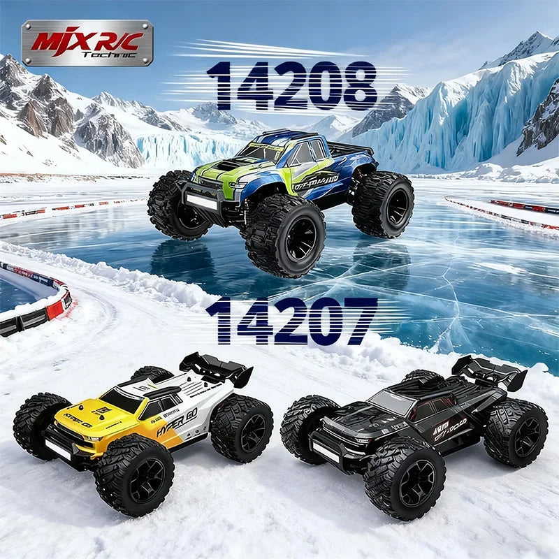 MJX HYPER GO 1/14 Neues bürstenloses 14207 14208 ferngesteuertes Auto Hochgeschwindigkeits-Monstertruck Geländewagen Kletterauto RTR Spielzeug