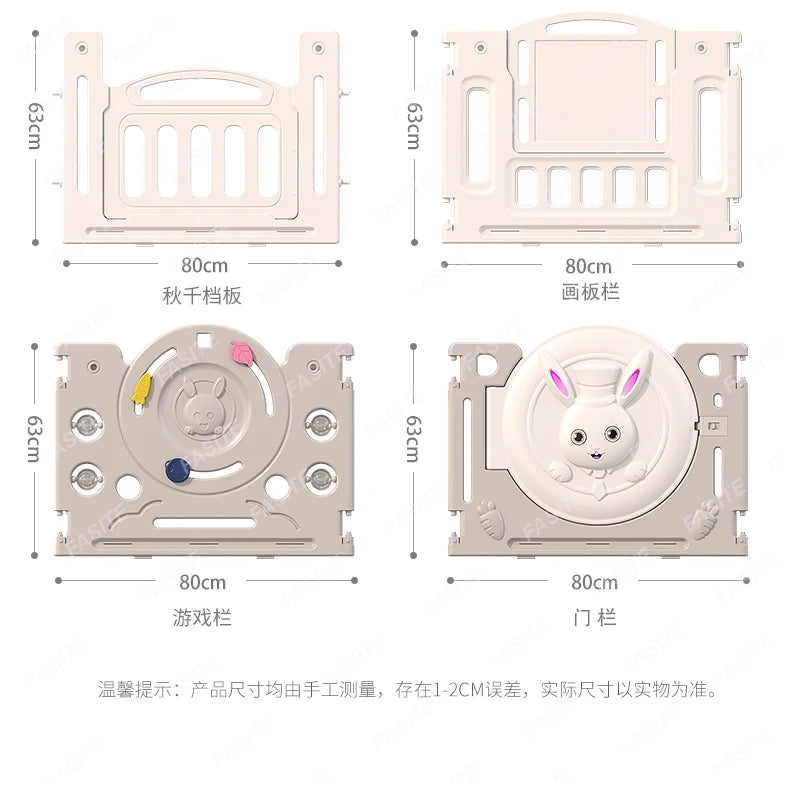 Kinderspielzaun Baby Indoor Haushalt Krabbelmatte Schutzzaun Baby Boden Kleinkind Sicherheitszaun Paradies