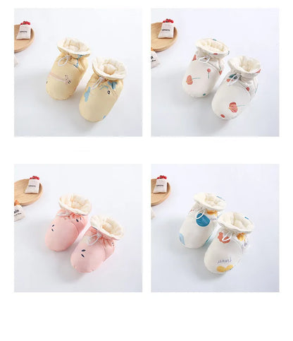 2023 Winter warmes Neugeborenes 3m 6m 9m 12m 18m 24m Kleinkind Kinder plus Samt Overall Muster dicke Jungen Mädchen Stram pler mit Schuhen