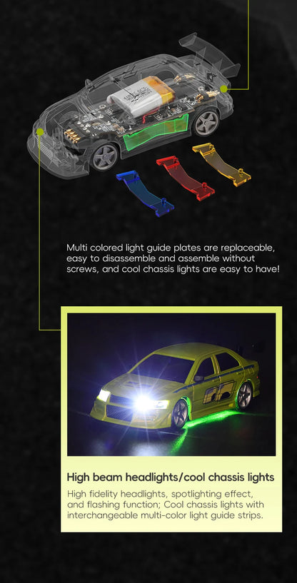 Turbo Racing 1/76 C76 Flat Running Racing MINI RTR Fernbedienung Modell On-road Auto Desktop Spielzeug für Erwachsene kinder Spielzeug