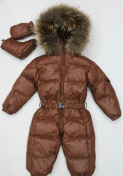 Winterkleidung Säugling Baby Schneeanzug Junge Mädchen Strampler Jacke Kapuzenoverall Warmer dicker Mantel Outfit Kinder Oberbekleidung Säuglingskleidung