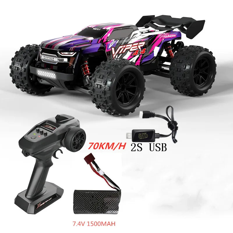Professioneller 1:16 80 km/h bürstenloser RC-Rennwagen mit 3S-Batterie 2,4 G 1:16 4WD RC-Auto Off-Road ClimbingTruck Hochgeschwindigkeitsmodell