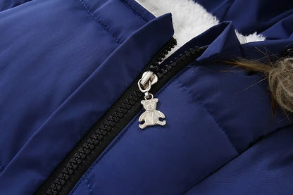 2024 neue Winter Baby Strampler Dicke Warme Infant Mit Kapuze Innen Fleece Overall Neugeborenen Jungen Mädchen Overalls Kleinkind Kleidung Set