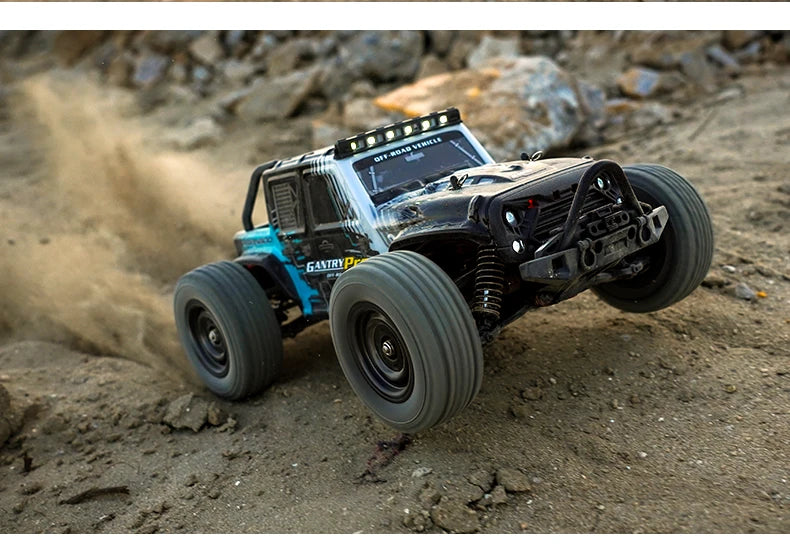 Teeggi 16101/16102 PRO 1:16 Hochgeschwindigkeits-RC-Auto mit LED-Licht Drift 70 km/h 4WD RC Off-Road-Auto Monster Truck Spielzeug für Kinder Geschenke