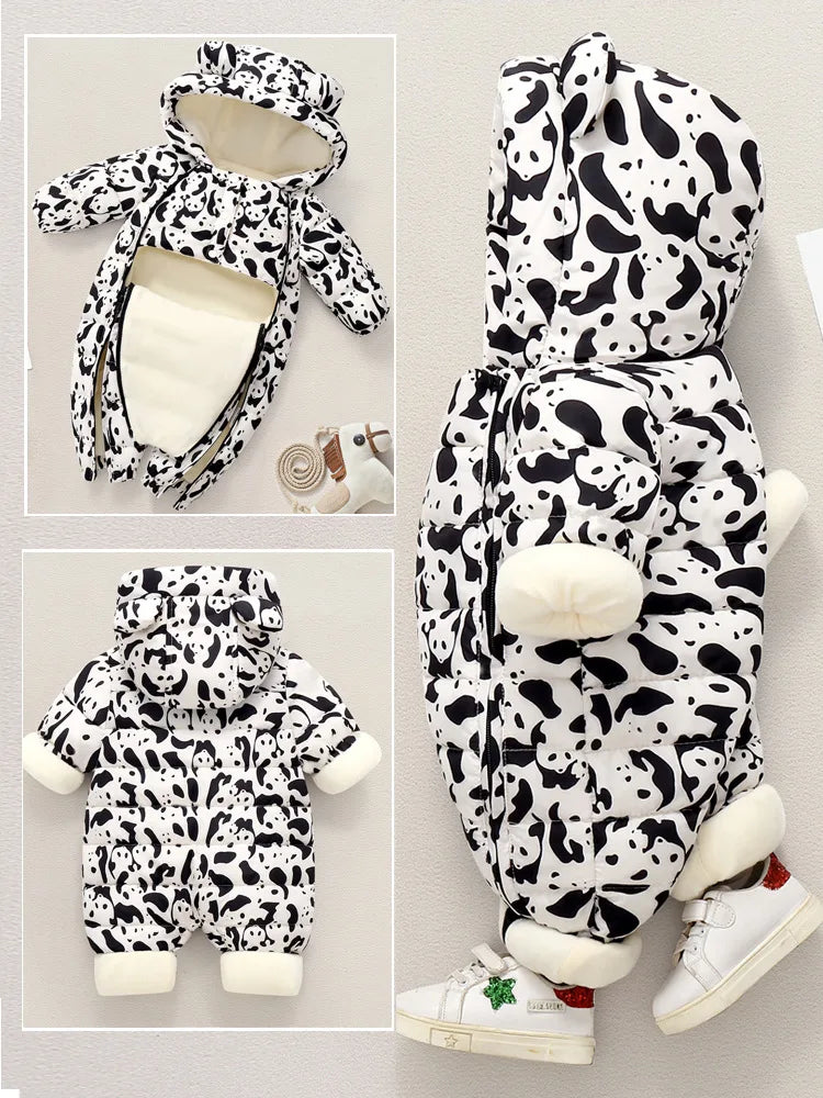 Neue geboren Baby kleidung Warme Fleece Strampler Bodys Baby Jungen Kostüm Infant Mädchen Kleidung Cartoon Insgesamt Oberbekleidung Overalls