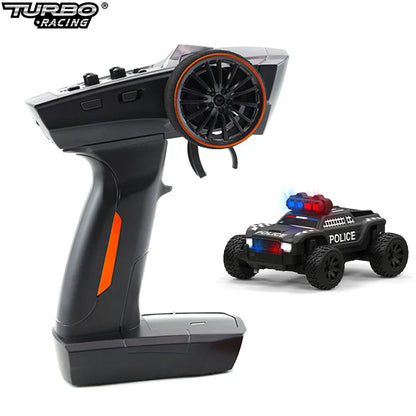 Mini RC Monstertruck vollproportional RC Polizei Auto Turbo Racing 1:76