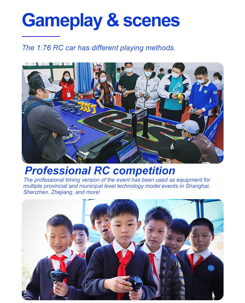 Turbo Racing 1/76 C76 Flat Running Racing MINI RTR Fernbedienung Modell On-road Auto Desktop Spielzeug für Erwachsene kinder Spielzeug