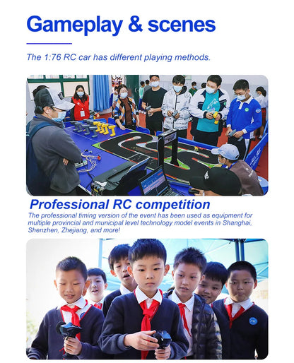 Turbo Racing 1/76 C76 Flat Running Racing MINI RTR Fernbedienung Modell On-road Auto Desktop Spielzeug für Erwachsene kinder Spielzeug