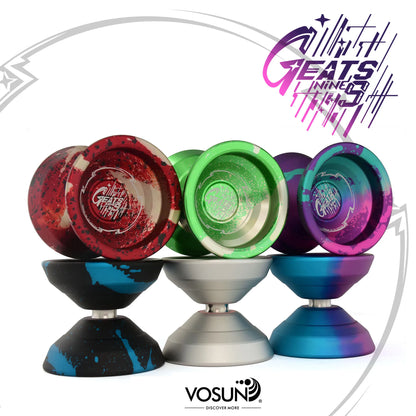 Vosun offizielle authentische neun Schwanz Fuchs Geats9 Ultra Wide Yoyo Ball profession elle Präzision CNC Wettbewerb Yoyo Ball