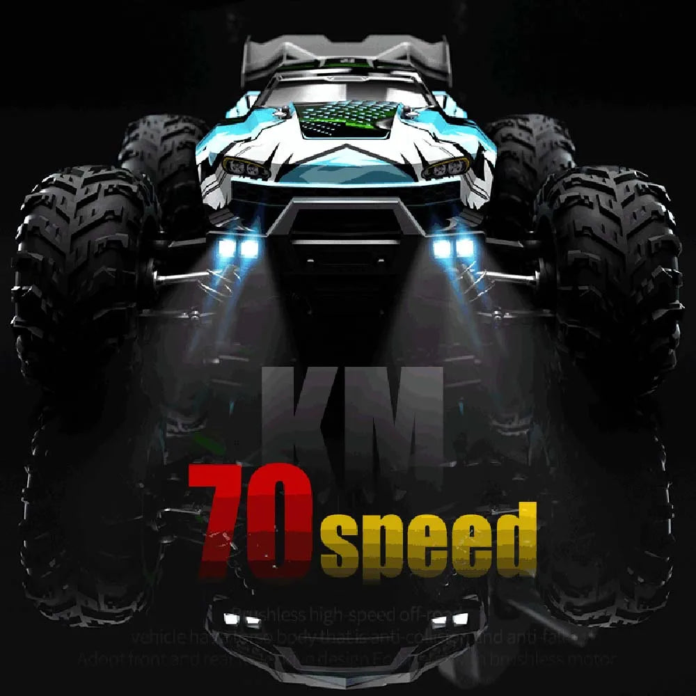 Teeggi 16101/16102 PRO 1:16 Hochgeschwindigkeits-RC-Auto mit LED-Licht Drift 70 km/h 4WD RC Off-Road-Auto Monster Truck Spielzeug für Kinder Geschenke