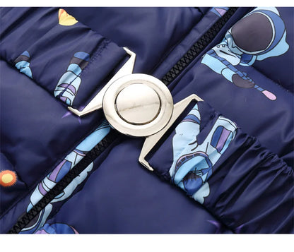 Kinder Winter Overalls wasserdichte Kapuze Mädchen Daunen jacke Baby Boy warmen Overall Kleinkind Mädchen Kunst pelz Ski anzug Kinder Schnee anzug