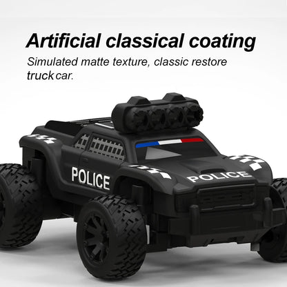 Mini RC Monstertruck vollproportional RC Polizei Auto Turbo Racing 1:76