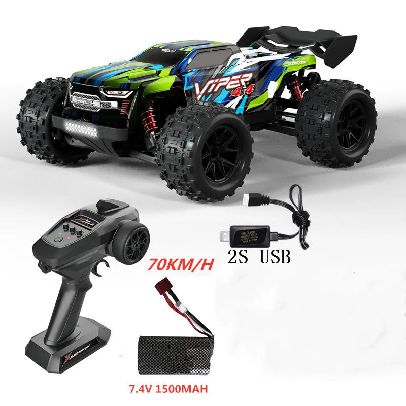 Professioneller 1:16 80 km/h bürstenloser RC-Rennwagen mit 3S-Batterie 2,4 G 1:16 4WD RC-Auto Off-Road ClimbingTruck Hochgeschwindigkeitsmodell