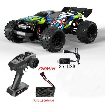 Professioneller 1:16 80 km/h bürstenloser RC-Rennwagen mit 3S-Batterie 2,4 G 1:16 4WD RC-Auto Off-Road ClimbingTruck Hochgeschwindigkeitsmodell
