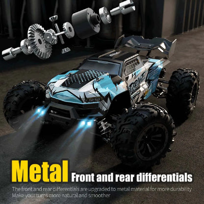 Teeggi 16101/16102 PRO 1:16 Hochgeschwindigkeits-RC-Auto mit LED-Licht Drift 70 km/h 4WD RC Off-Road-Auto Monster Truck Spielzeug für Kinder Geschenke