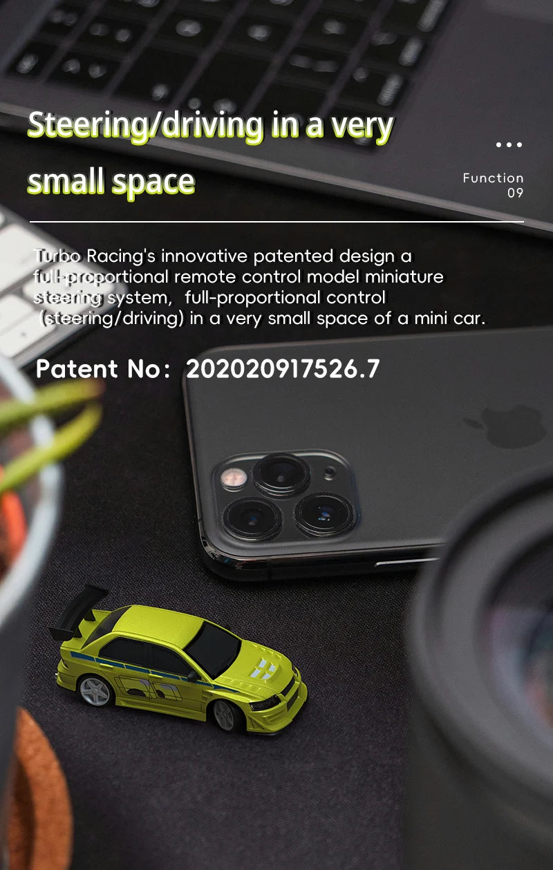 Turbo Racing 1/76 C76 Flat Running Racing MINI RTR Fernbedienung Modell On-road Auto Desktop Spielzeug für Erwachsene kinder Spielzeug