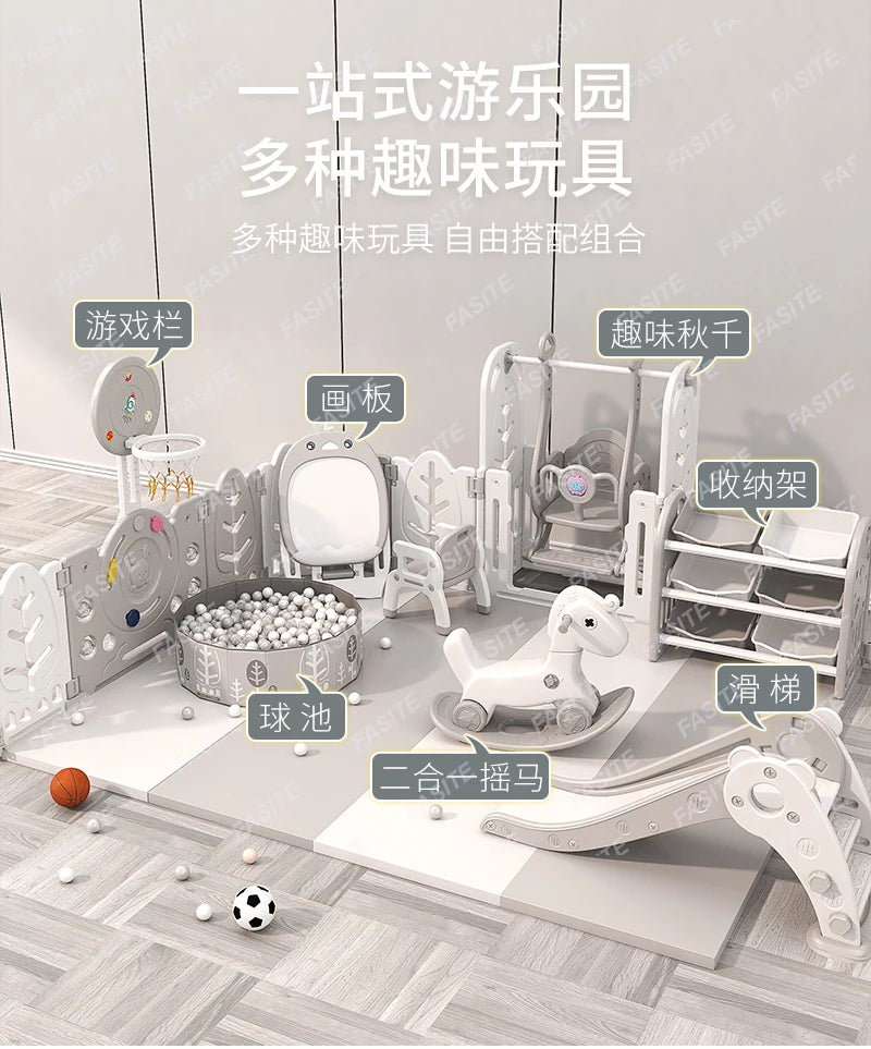 Kinderspielzaun Baby Indoor Haushalt Krabbelmatte Schutzzaun Baby Boden Kleinkind Sicherheitszaun Paradies