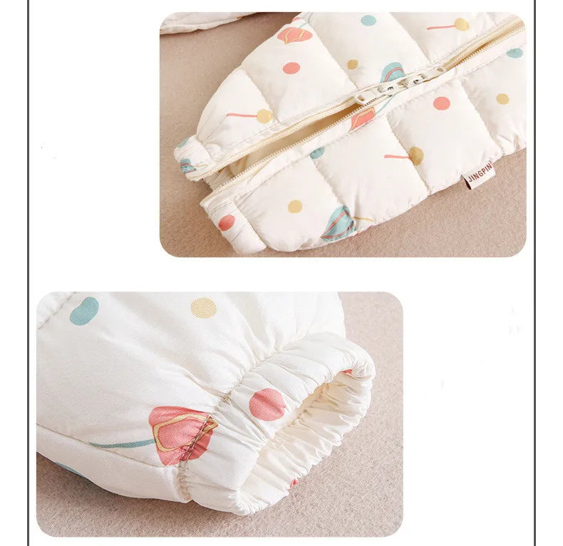 2023 Winter warmes Neugeborenes 3m 6m 9m 12m 18m 24m Kleinkind Kinder plus Samt Overall Muster dicke Jungen Mädchen Stram pler mit Schuhen