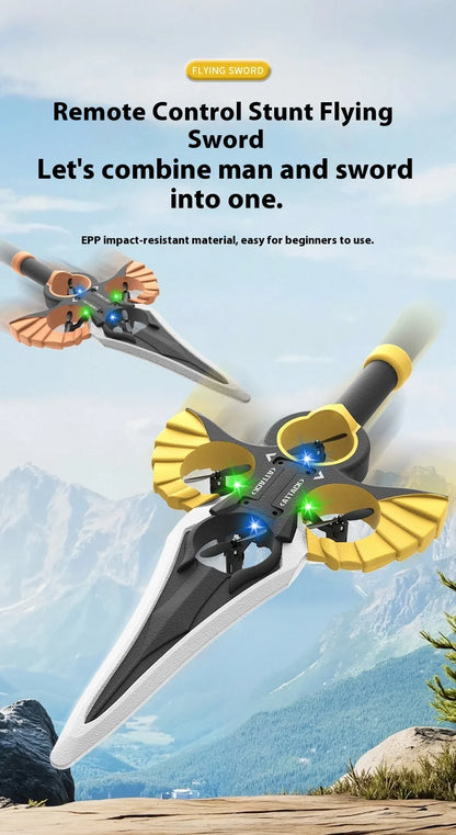 Ferngesteuertes fliegendes Schwert, ferngesteuertes Stunt-Flugschwert, neues ferngesteuertes ferngesteuertes Flugzeug, 360-Grad-Geste, ferngesteuertes Schwert